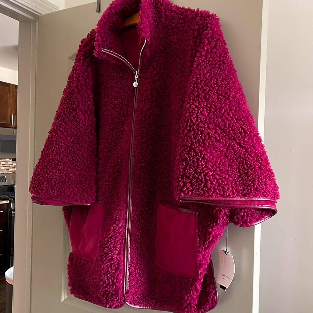 Laurier & Co reversible jacket/cape size M NWT